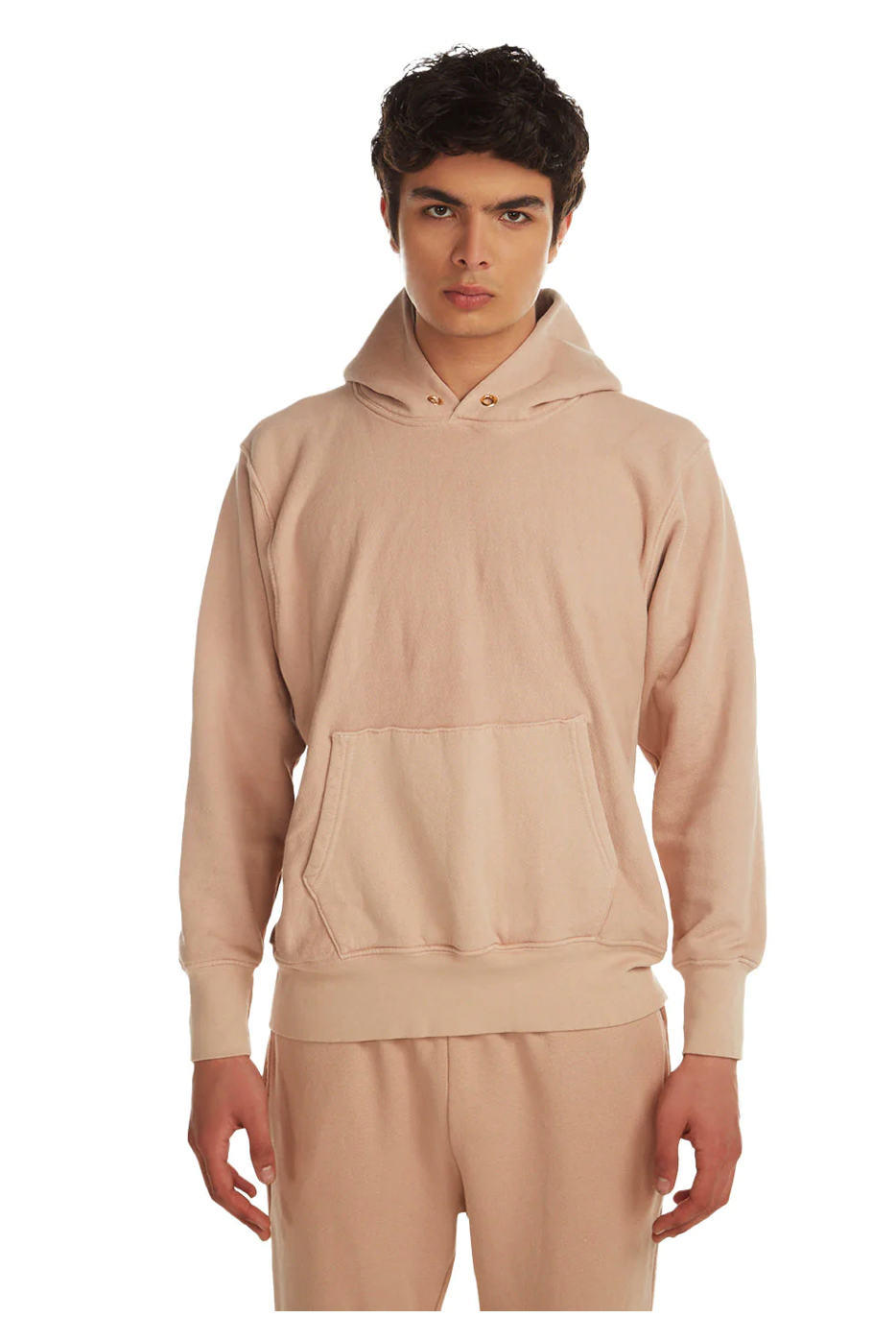 Les Tien Heavyweight Pullover Hoodie (Mauve) - Men's Sweatshirts & Hoodies