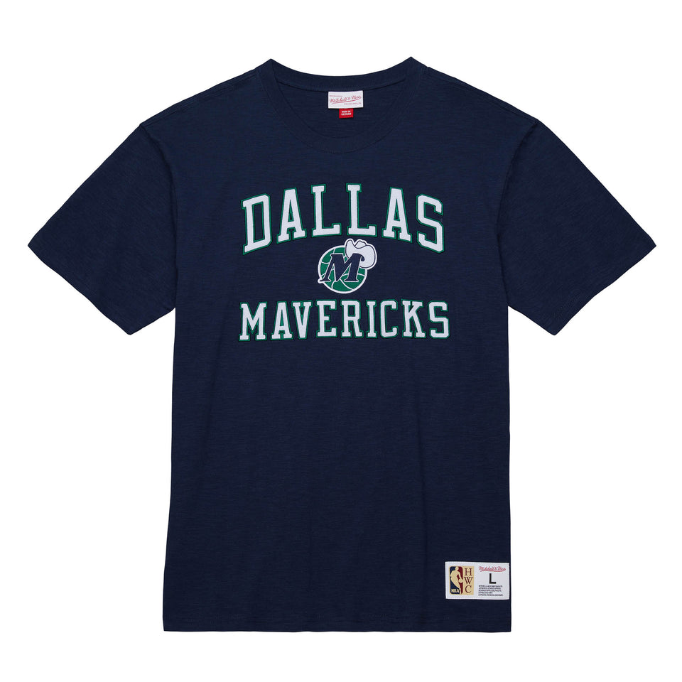 Mitchell & Ness NBA Dallas Mavericks Vintage Logo Legendary Slub Tee ( Navy ) - Shop