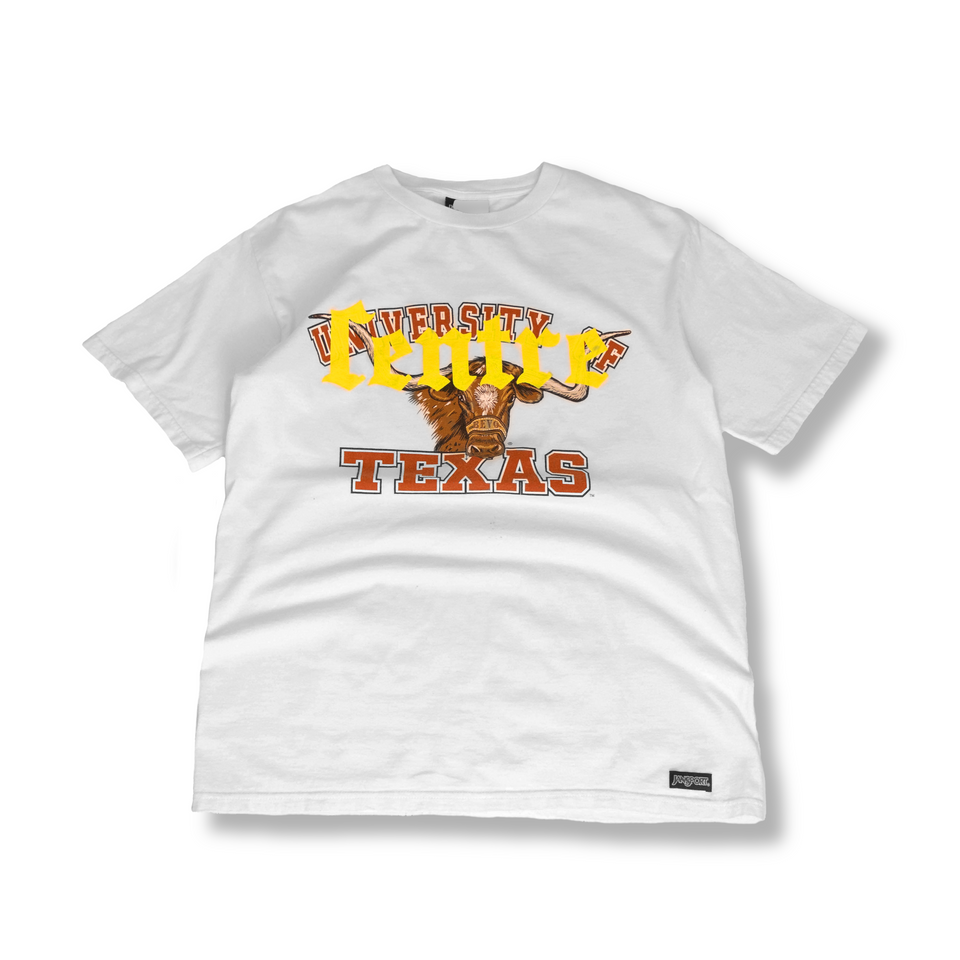 Centre Upcycled Bevo Tee (White) - Centre Collection