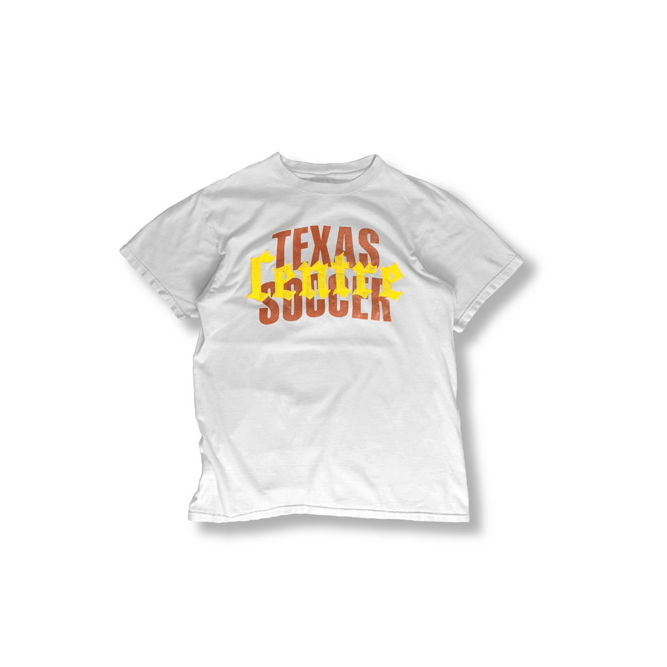 Centre Upcycled Texas Soccer Tee (White) - Centre Collection