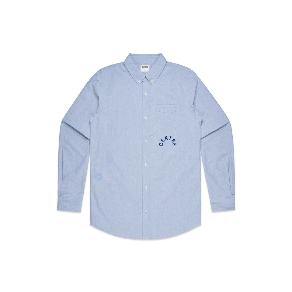 Centre Workwear Oxford Button Up (Light Blue) - Centre