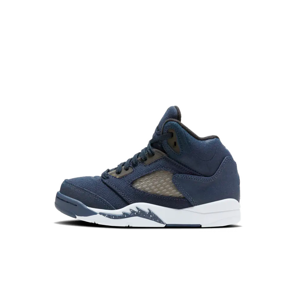 Air Jordan 5 Retro SE PS (Midnight Navy/Black-Football Grey) - Kids