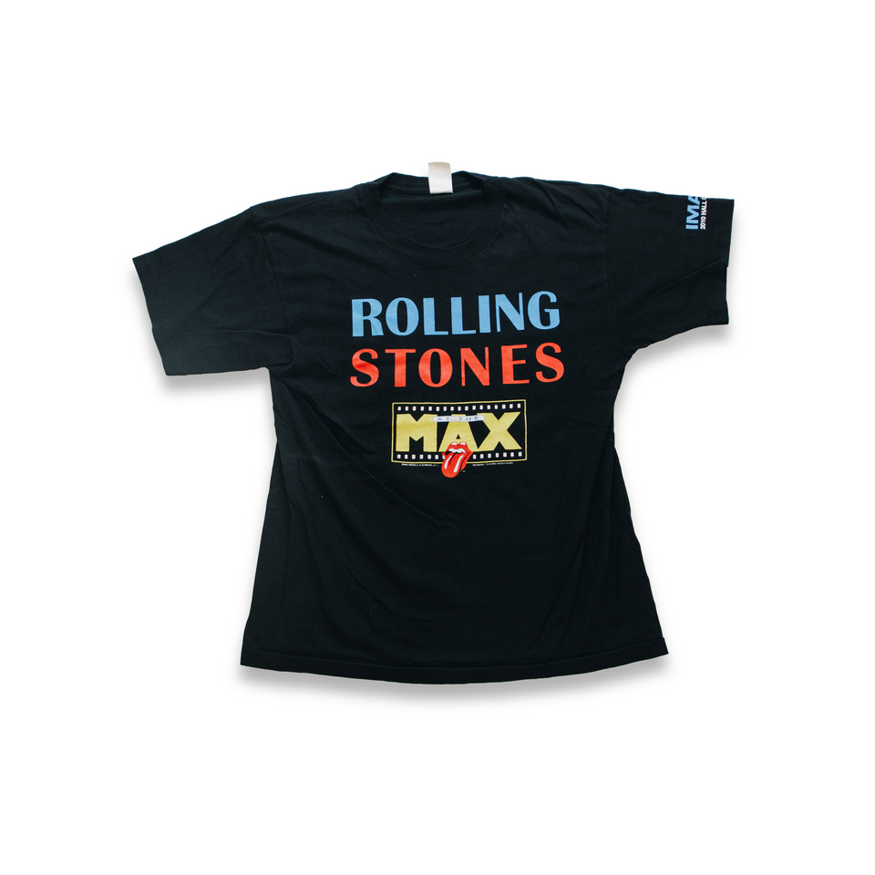 Centre Upcycled Rolling Stones Tee (Black) - Centre Collection