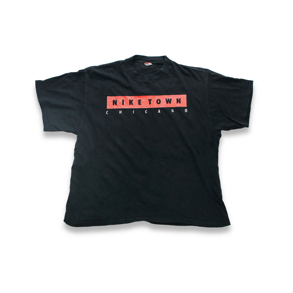 Centre Upcycled Nike Town Tee (Black) - Centre Collection