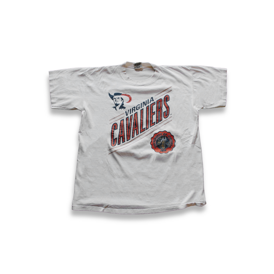 Centre Upcycled VA Cavaliers Tee (White) - Centre Collection