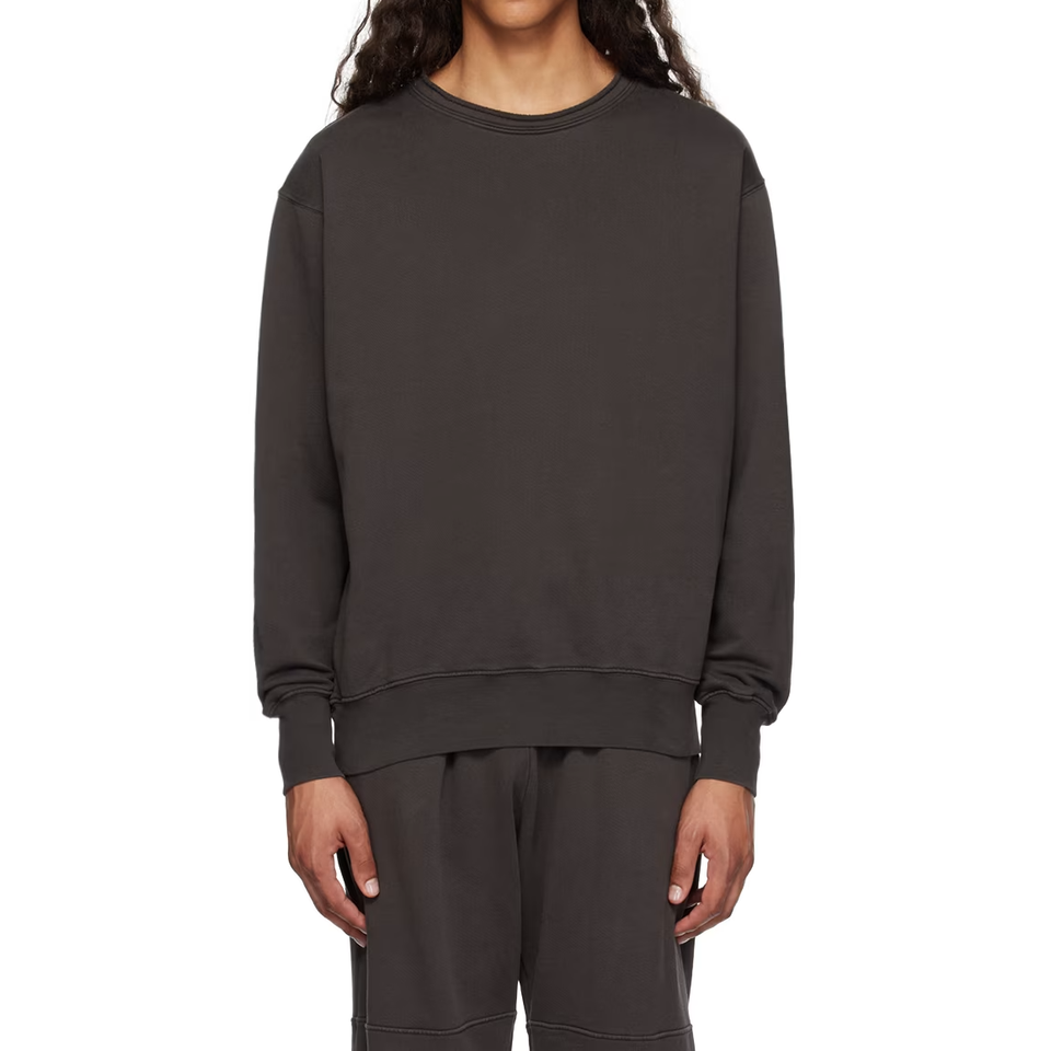 Les Tien Roll Neck Pullover Crew (Vintage Black) - Les Tien