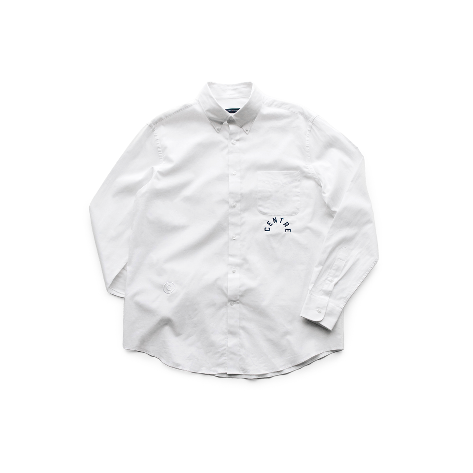 Centre Arch LS Button Down Shirt (White) - Products