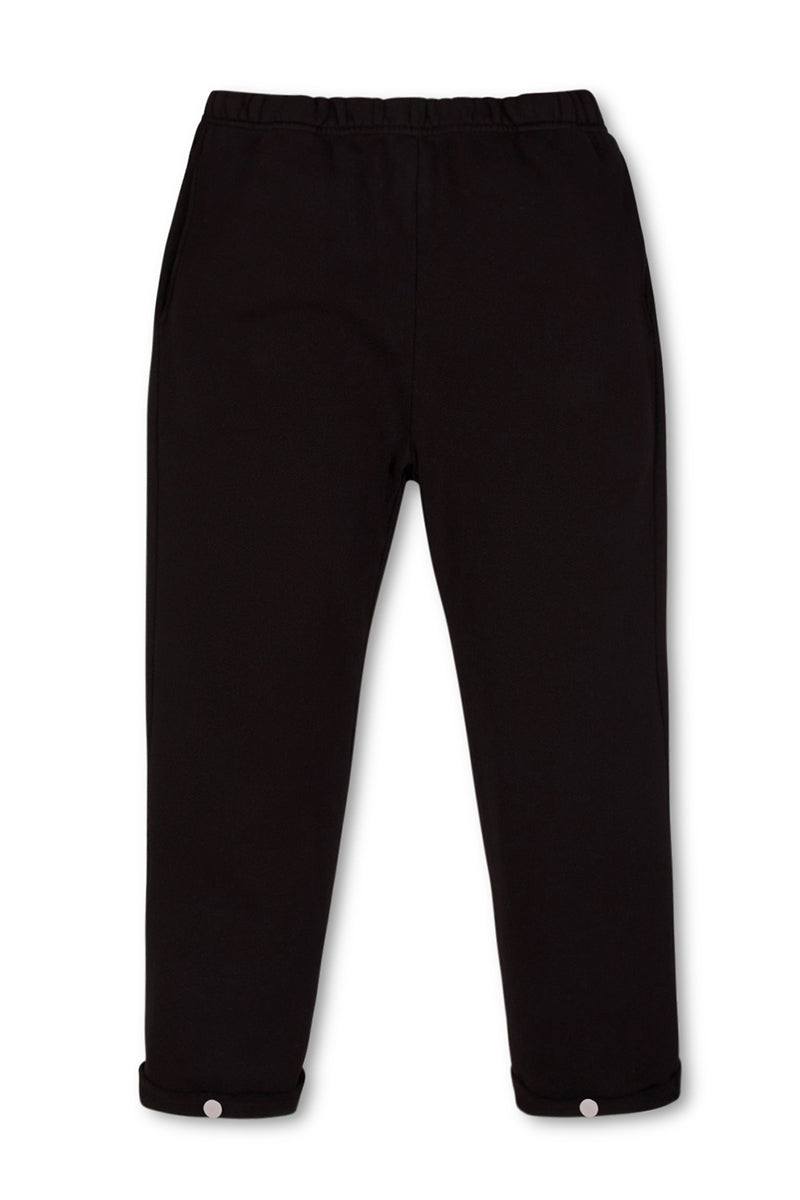 Les Tien Heavyweight Snap Front Pants (Jet Black) - Les Tien