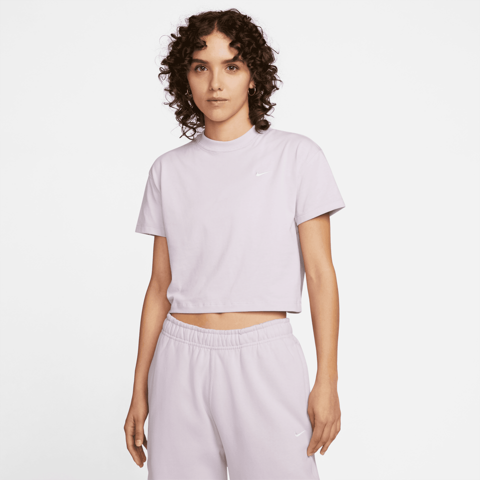 Nike Women's Solo Swoosh Tee (Doll/White) - Women's Tees/Tanks