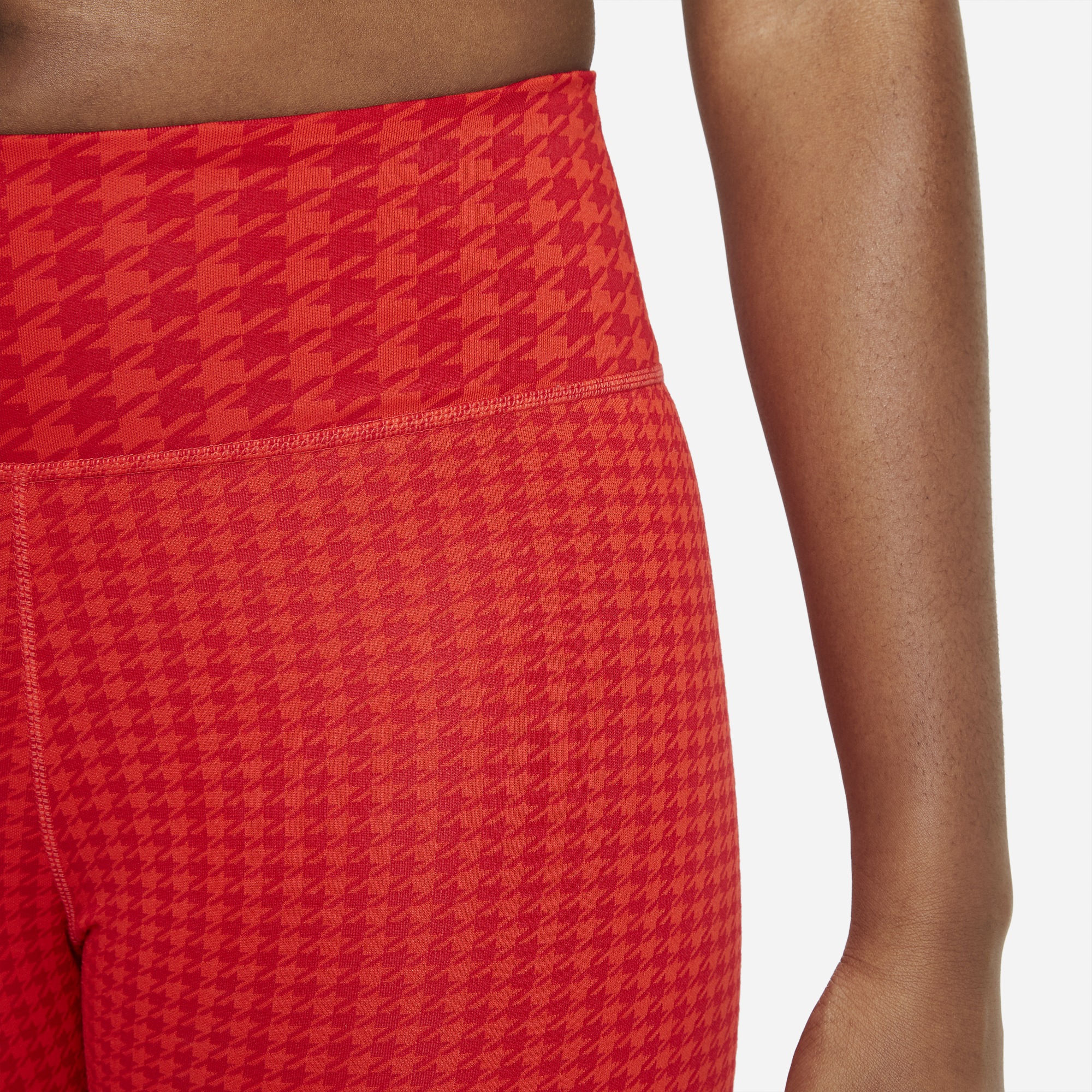 Nike Women's Dri-Fit One Icon Clash Leggings (Chile Red)
