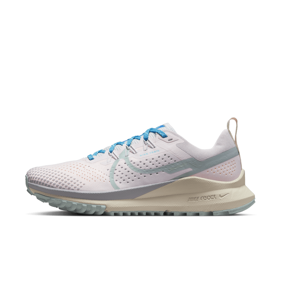 Women's Nike React Pegasus Trail 4 (Pearl Pink/Wolf Grey) - Women's Footwear