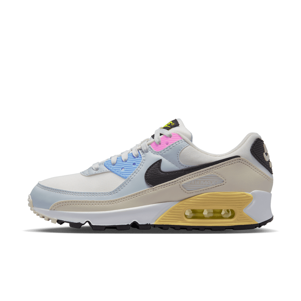 Women's Nike Air Max 90 (Summit White/Black-Light Bone) - Women's - Footwear
