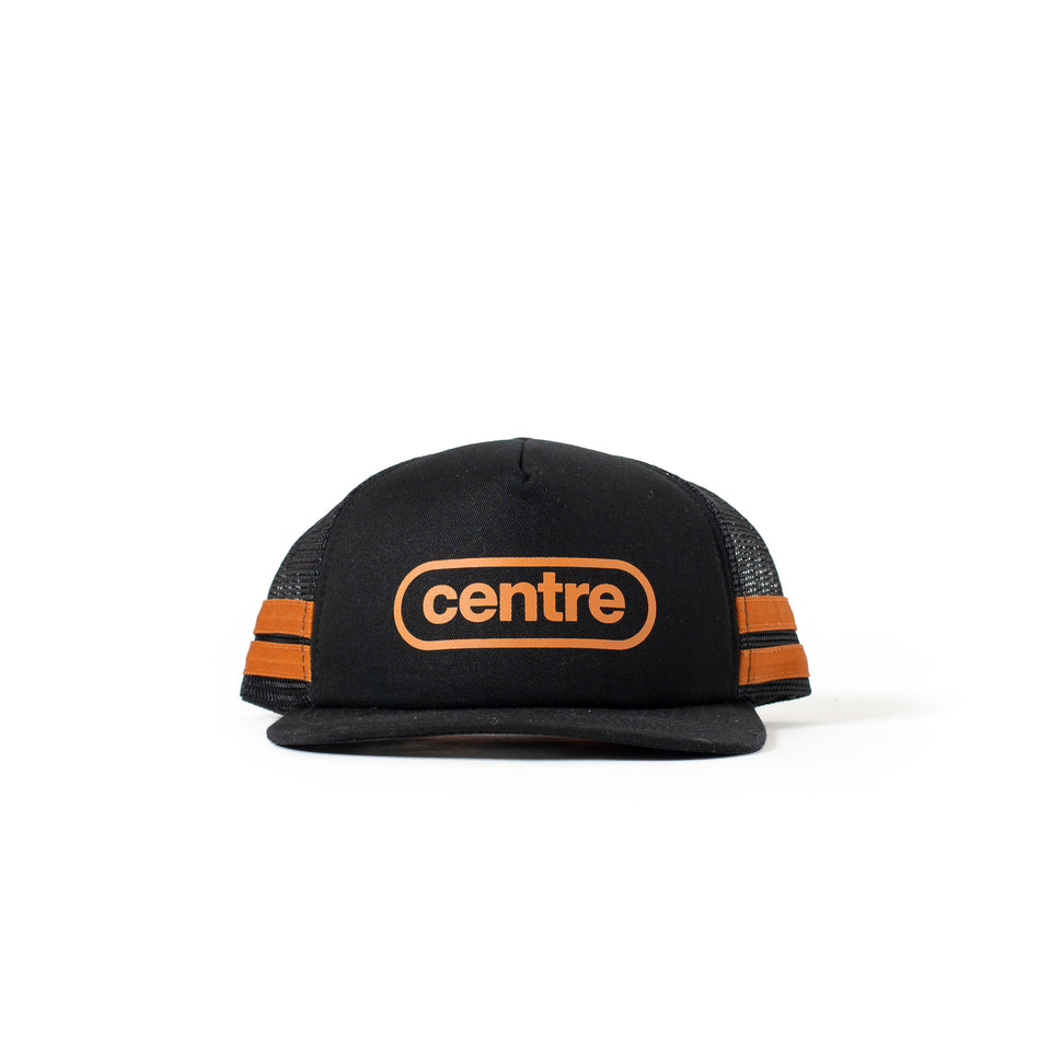 Centre Retro Trucker Hat (Black) - Shop