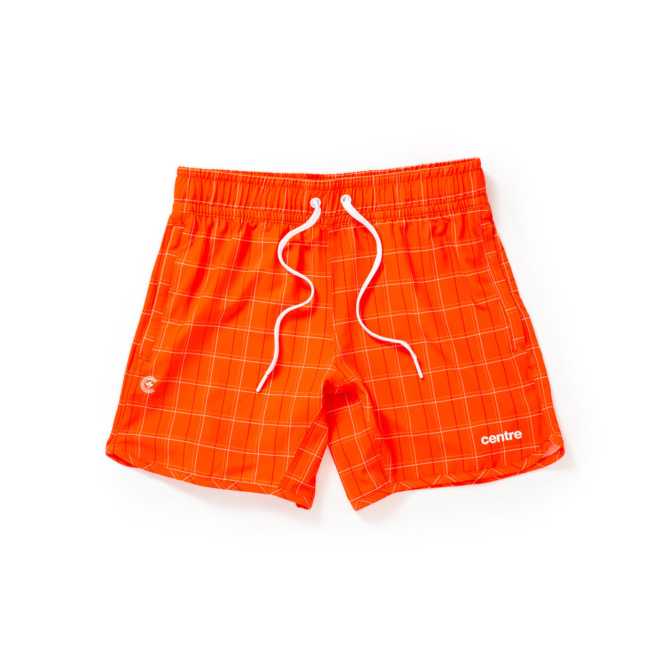 Centre Recreation Shorts (Blaze Plaid) - Men's Bottoms