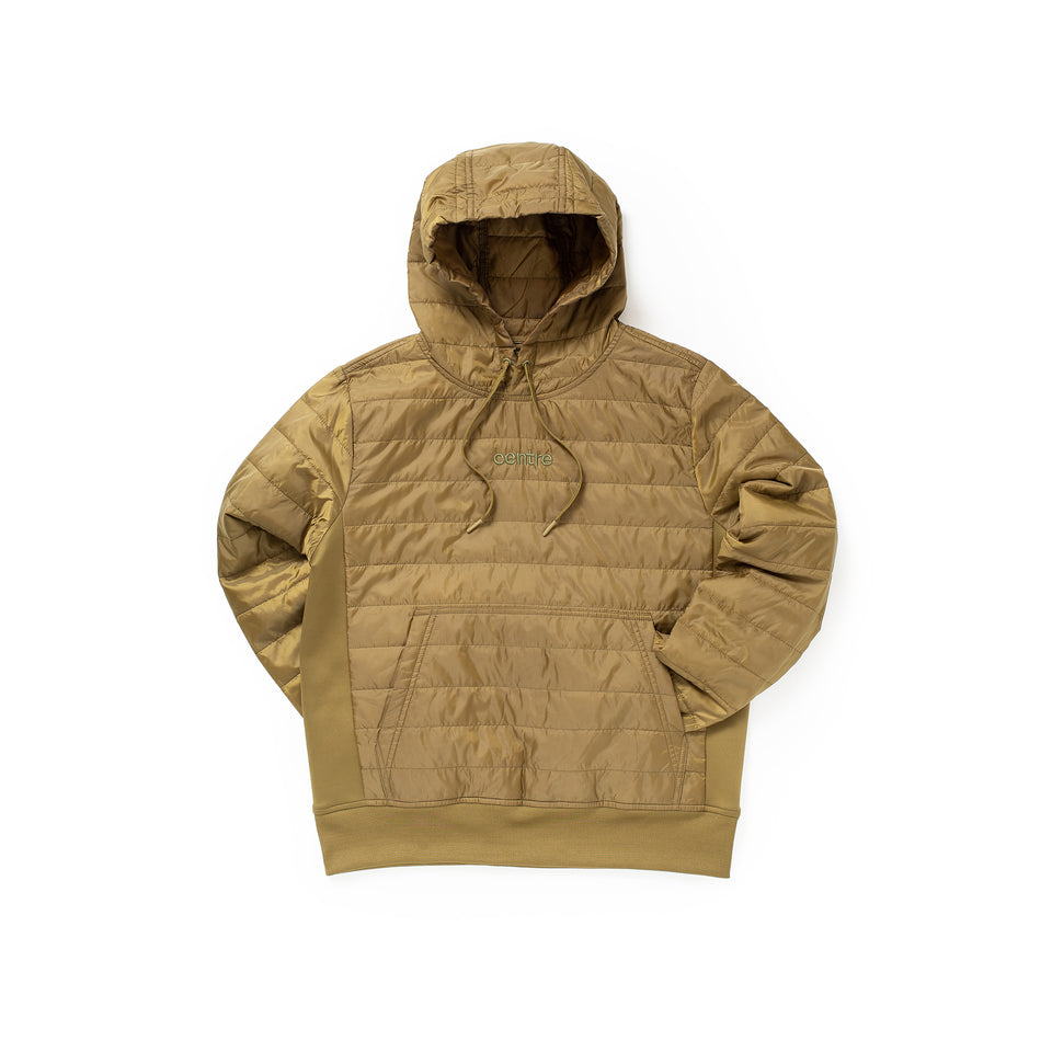 Centre Ultra-Lite Puffer Hoodie (Olive) - Men's Sweatshirts & Hoodies