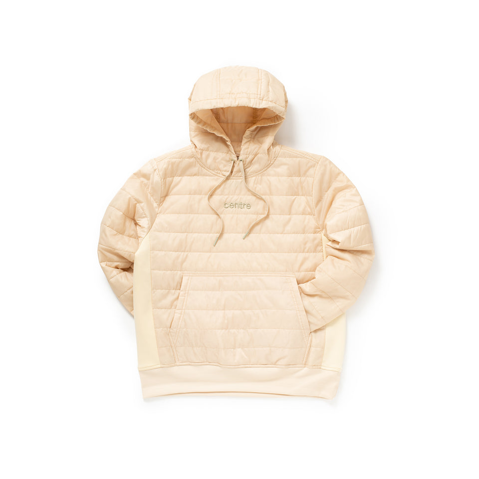 Centre Ultra-Lite Puffer Hoodie (Oatmeal) - Centre Hoodies/Sweatshirts