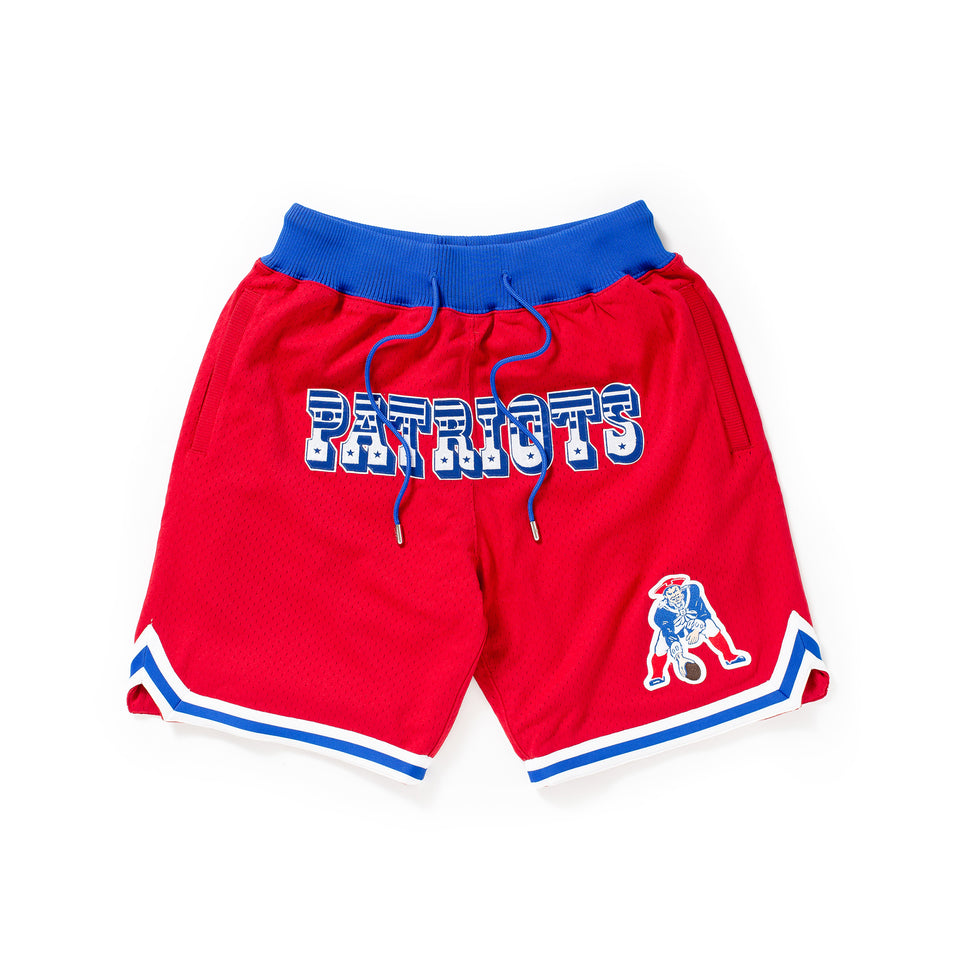 Mitchell & Ness X Just Don New England Patriots Championship Shorts (Red) - Products