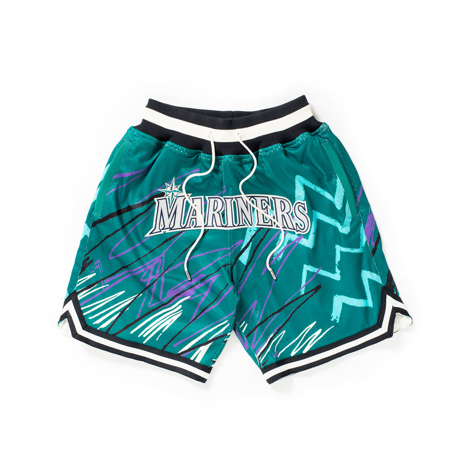 Mitchell & Ness X Just Don Seattle Mariners Championship Shorts (Green) - Mitchell & Ness