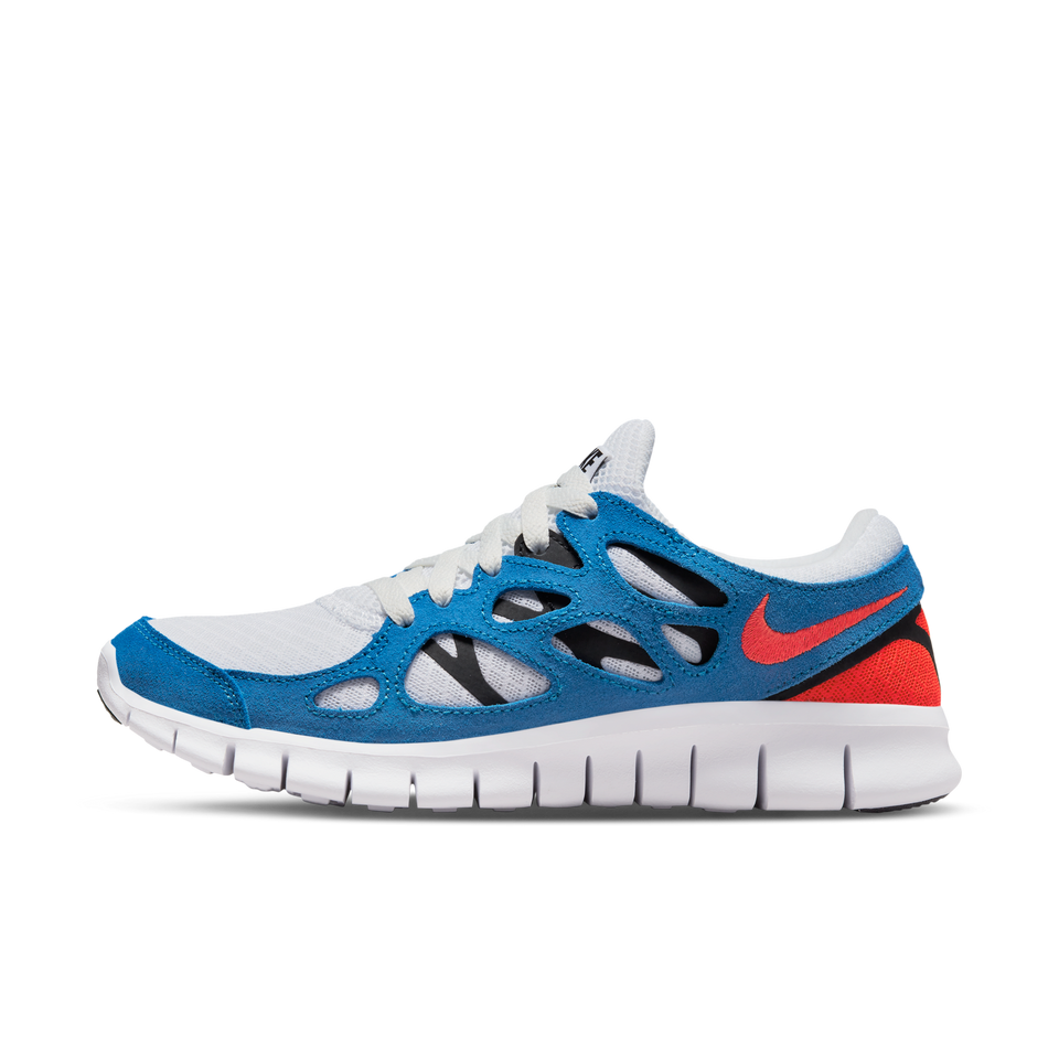 Nike Women's Free Run 2 (White/Bright Crimson/Photo Blue-Black) - Products
