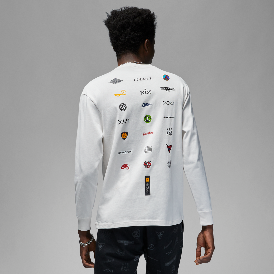 Jordan Flight Heritage 85 LS Tee (Phantom) - Men's Tees/Tanks