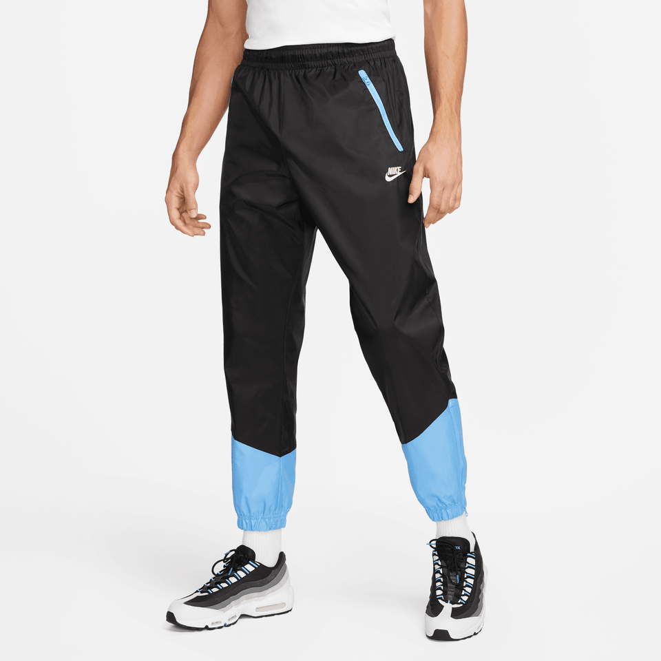 Nike Windrunner Pants (Black/University Blue/Lemon Chiffon) - Men's Bottoms