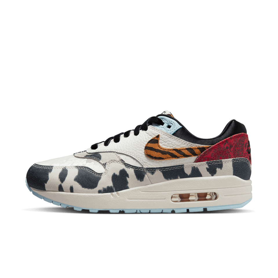 Women's Nike Air Max 1 '87 (Sail/Black/Celestine Blue-Picante Red) 3/15 - Women's - Footwear
