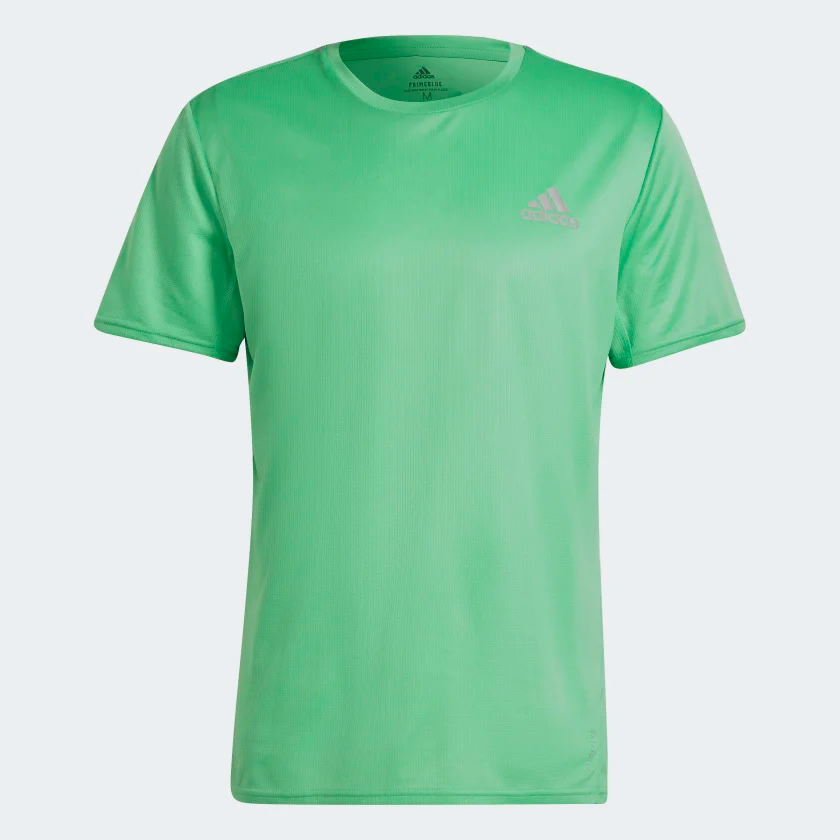Adidas Fast PrimeBlue Tee (Semi Screaming Green/Reflective Silver) - Products