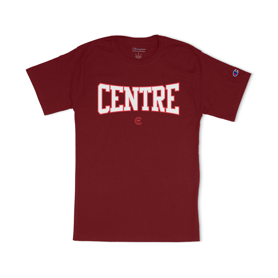 Centre Gridiron Tee (Scarlet Red) - Men's Tees/Tanks