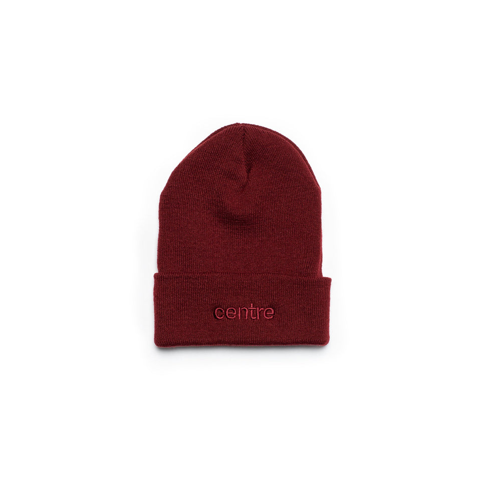 Centre Heavyweights Tonal Knit Beanie (Cardinal) - Centre Collection