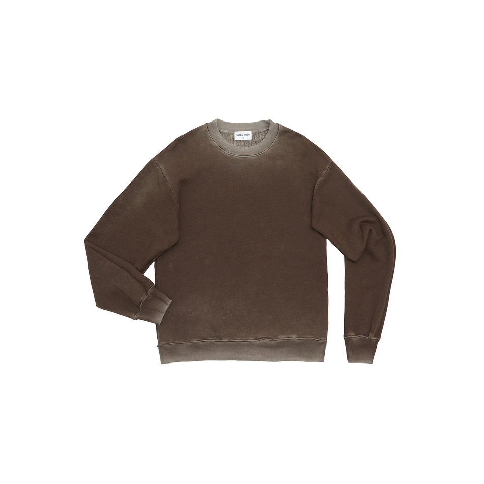 Cotton Citizen Men's Bronx Crewneck (Vintage Espresso) - Men's Sweatshirts & Hoodies