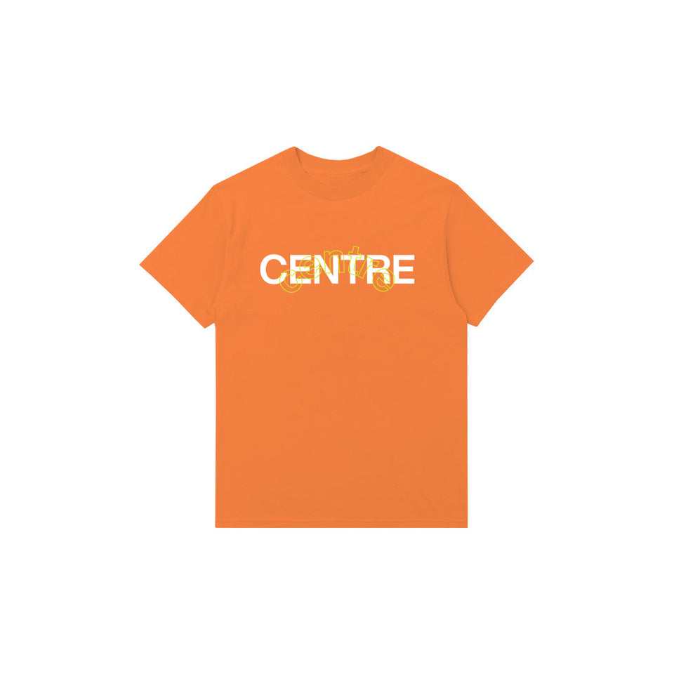 Centre Mixed Media Block Tee (Melon) - update