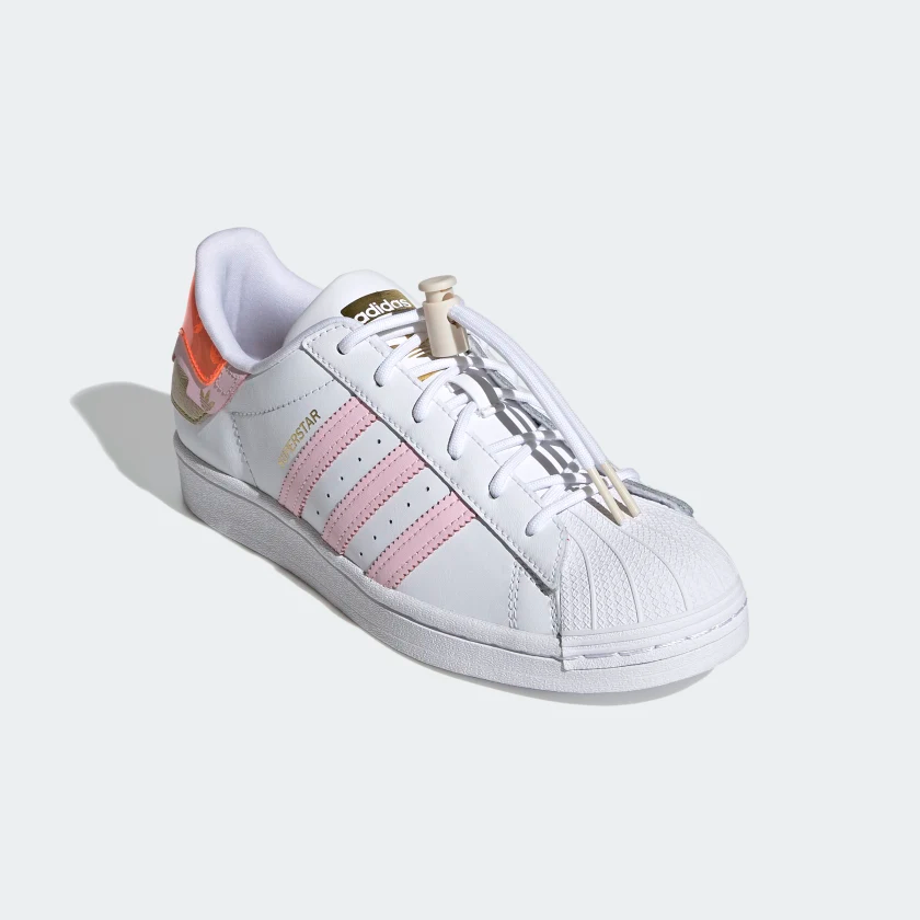 Adidas Superstar (White/Clear Pink/Solar Red) – Centre