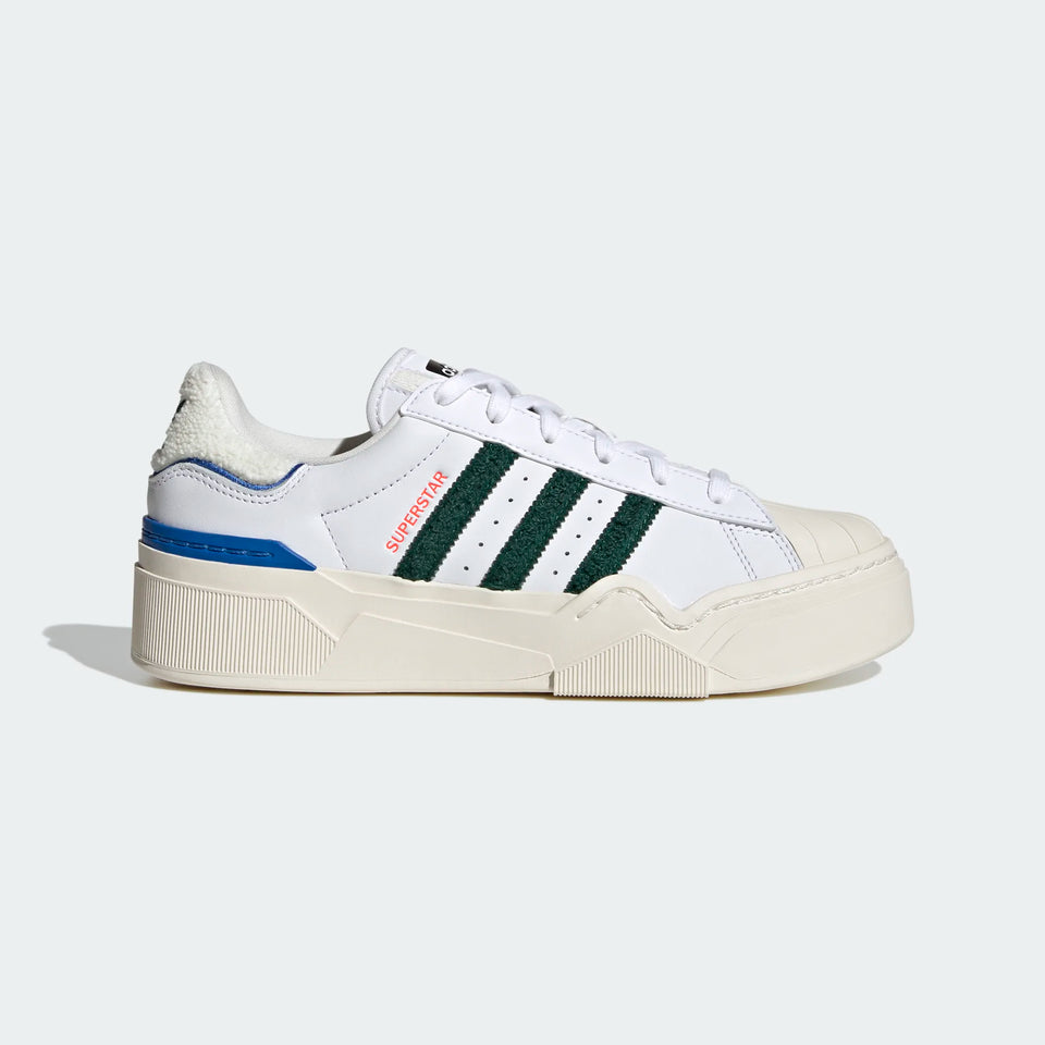 Adidas Women's Superstar Bonega 2B (Footwear White/Dark Green-Royal Blue) - Women's - Footwear