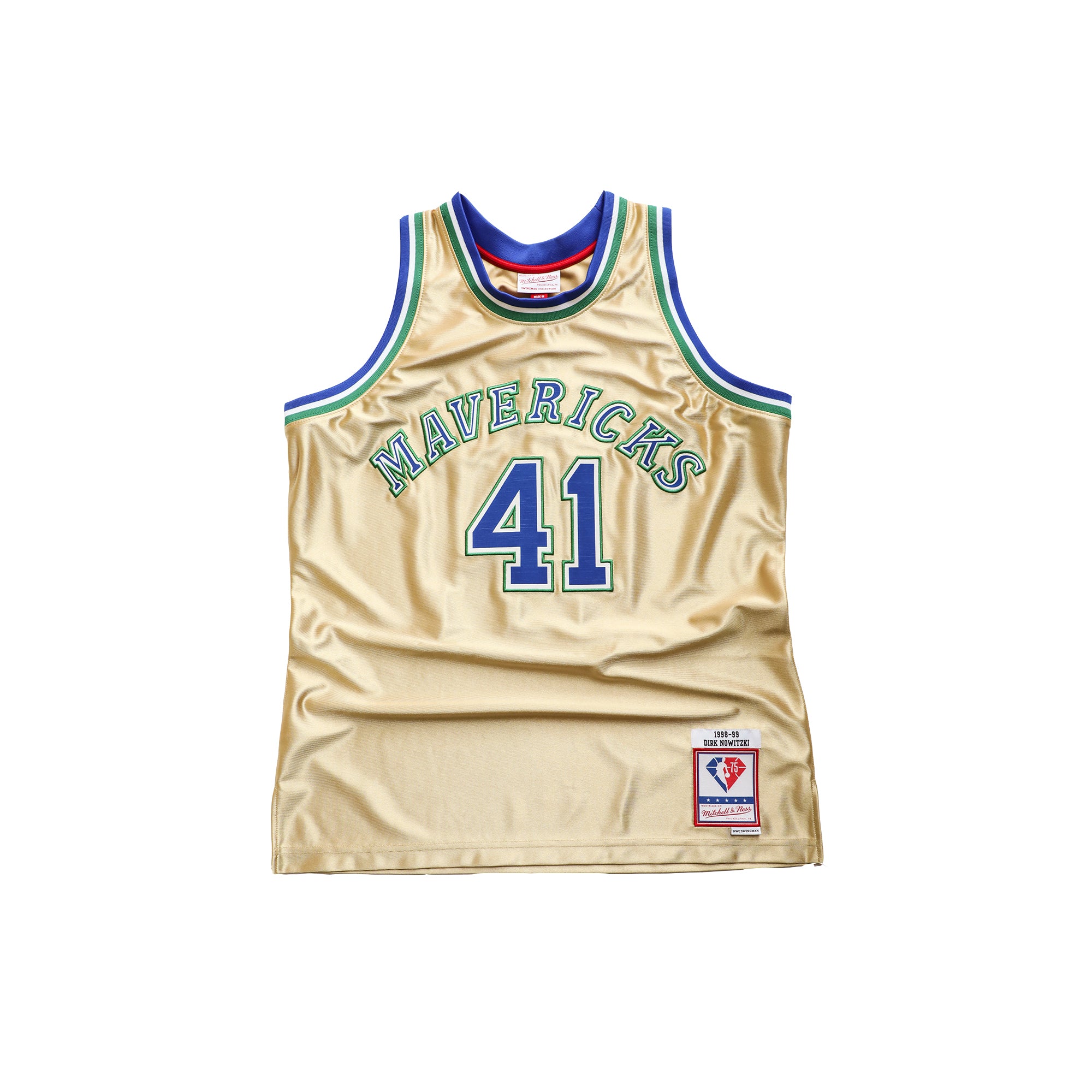 gold mavs jersey