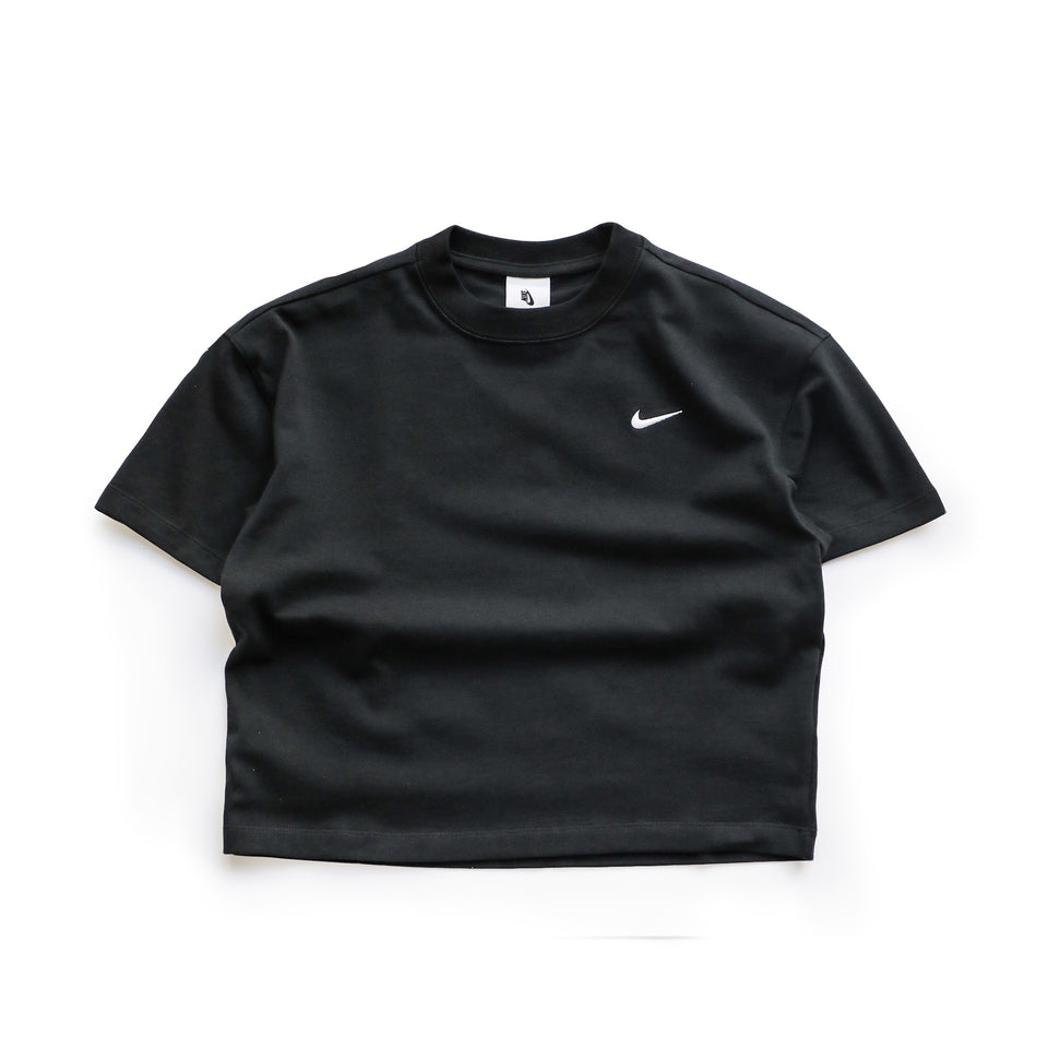 Nike Women's Solo Swoosh Tee (Black/White) - Women's Tees/Tanks