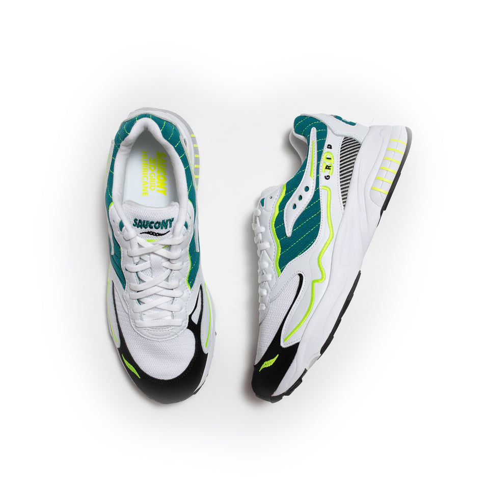 Saucony 3D Grid Hurricane OG (White/Green) - Products