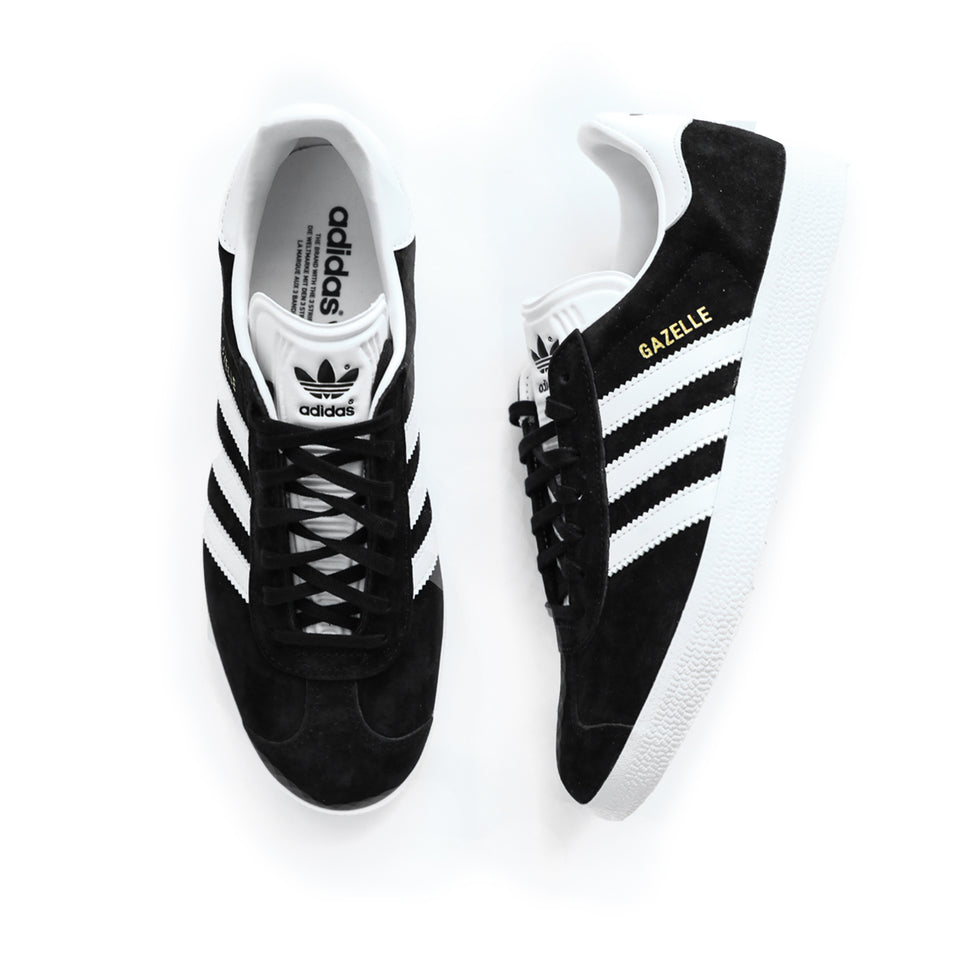 Adidas Gazelle (Core Black/White/Gold Metallic) - CYASUMMER