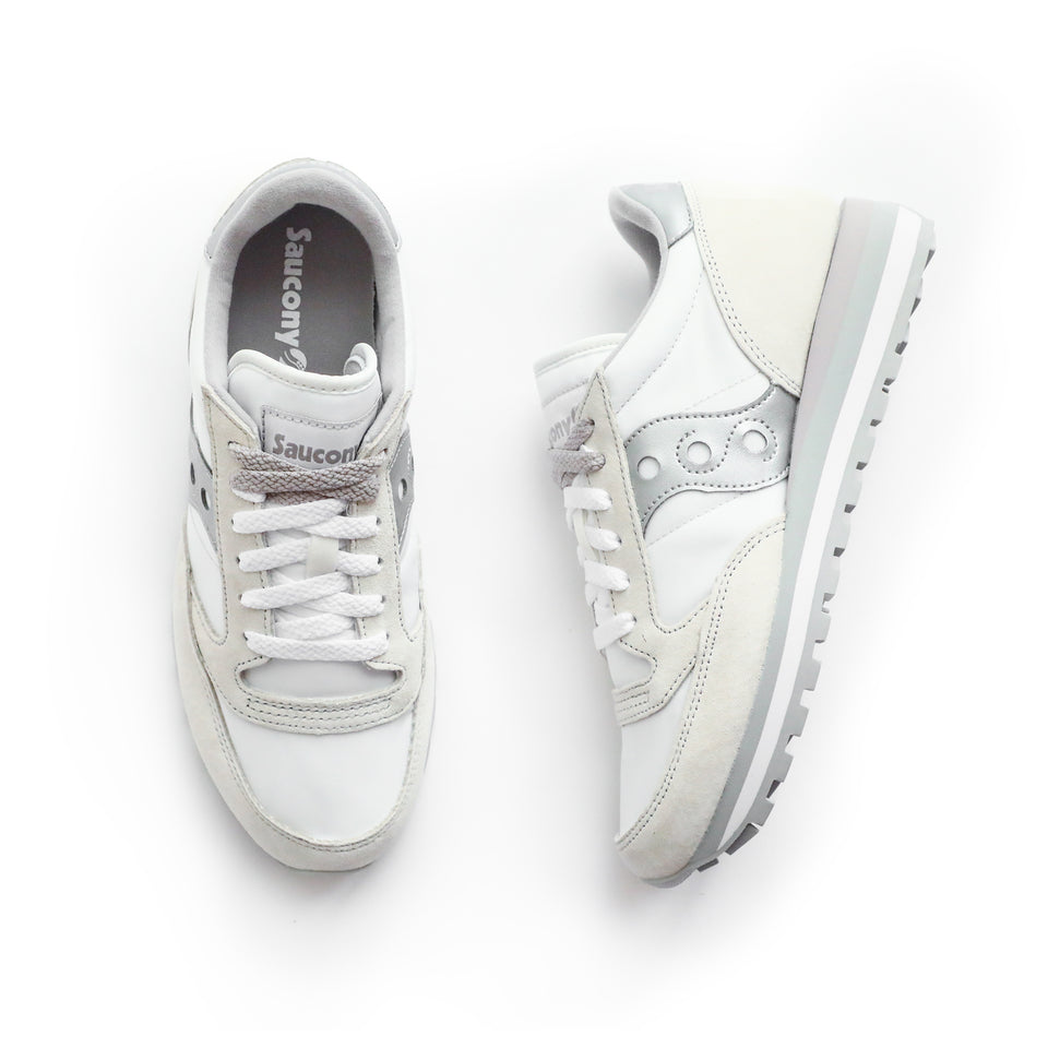 Saucony Women’s Jazz Triple (White/Silver) - Saucony