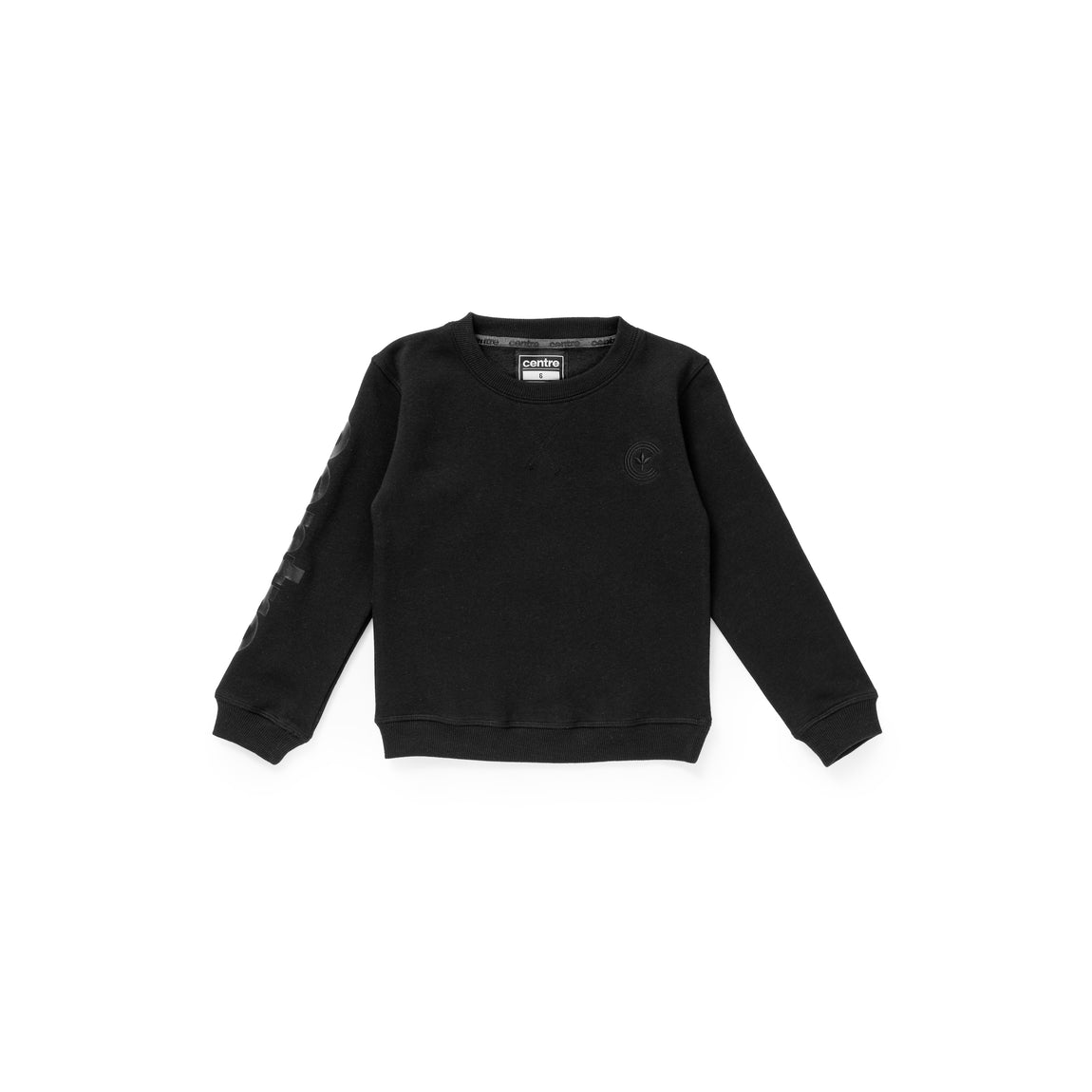 Centre Kids Crewneck Sweater (Black) - Centre Kids Crewneck Sweater (Black) - 