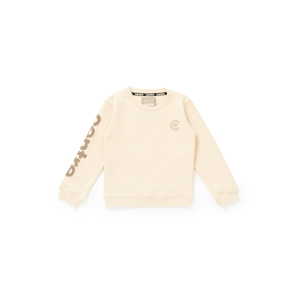 Centre Kids Crewneck Sweater (Oatmeal) - Centre