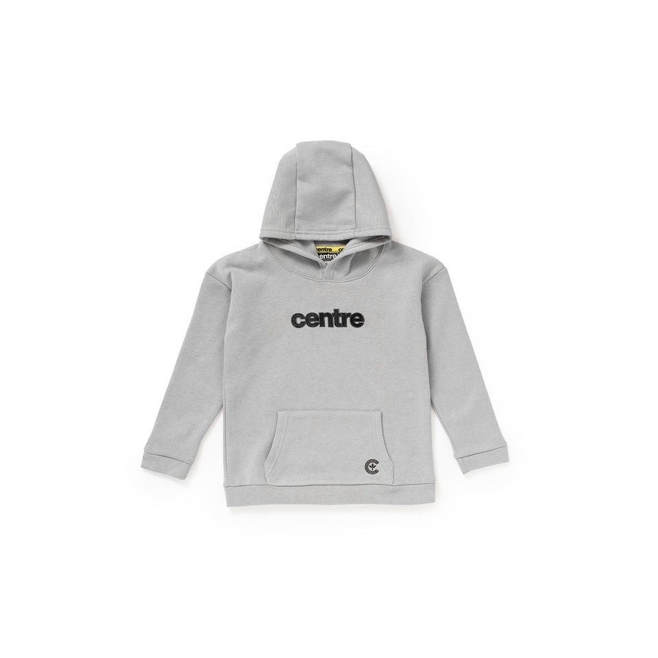 Centre Kids Drop Shoulder Pullover Hoodie (Ultimate Grey) - Kids