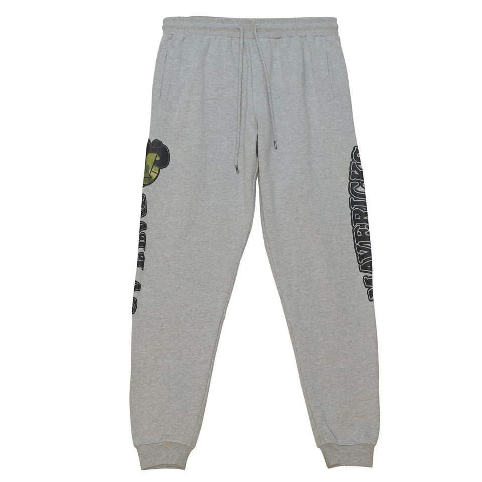 Mitchell & Ness Dallas Mavericks NBA Sweatpants (Grey Heather/Green Camo) - Mitchell & Ness