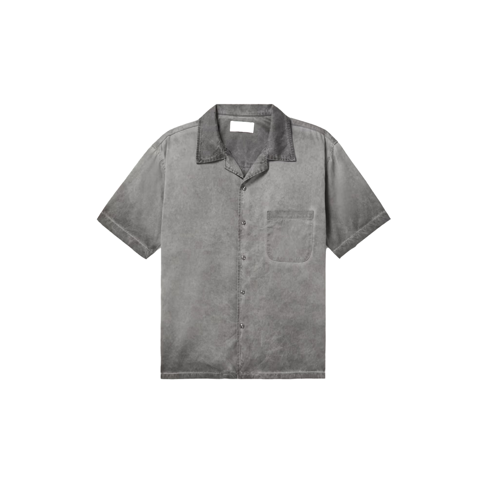 Les Tien S/S Cuban Shirt (Vintage Black Oil) - Men's - Tees & Shirts