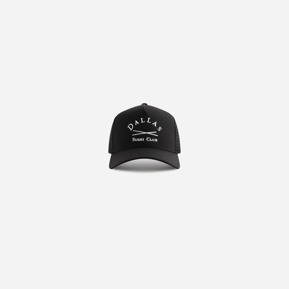 Dallas Sushi Club 5 Panel Trucker (Black) - Dallas Sushi Club