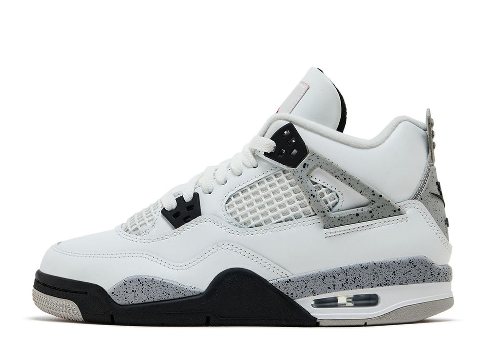 Air Jordan 4 Retro GS (Summit White/Fire Red-Cement Grey-Black) 5/24 - jordan