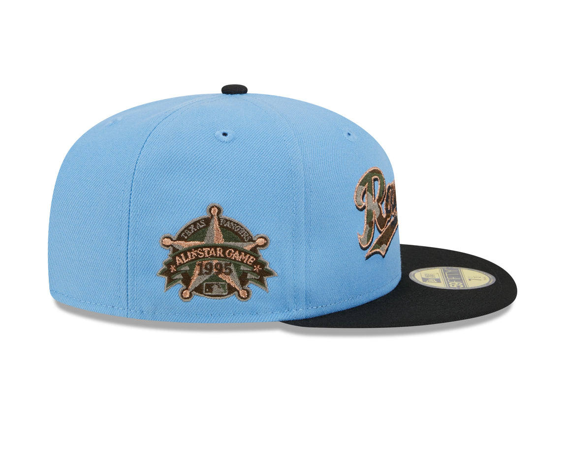 New Era 59FIFTY Texas Rangers Fitted Hat (Sky Blue/Camo) - New Era 59FIFTY Texas Rangers Fitted Hat (Sky Blue/Camo) - 