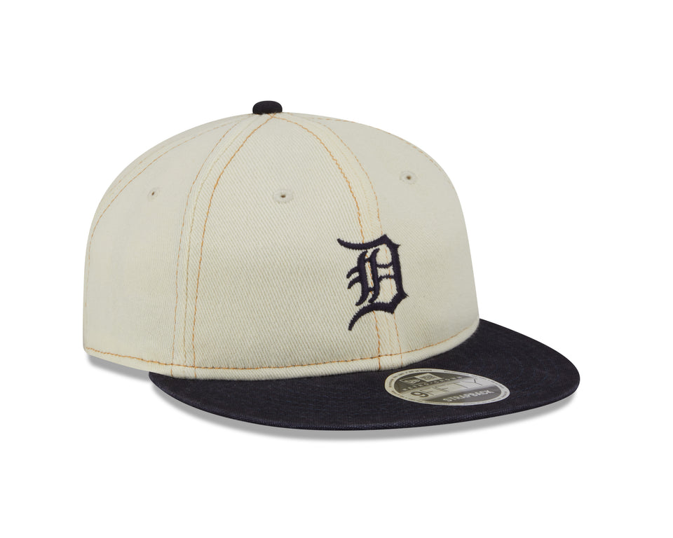 New Era 9FIFTY Detroit Tigers Strapback Hat (Chrome Denim) - Hats