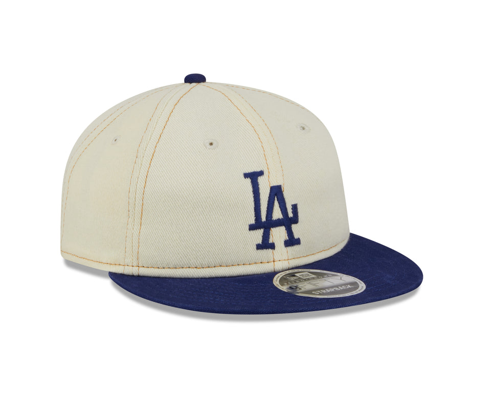 New Era 9FIFTY Los Angeles Dodgers Strapback Hat (Chrome Denim) - New Era