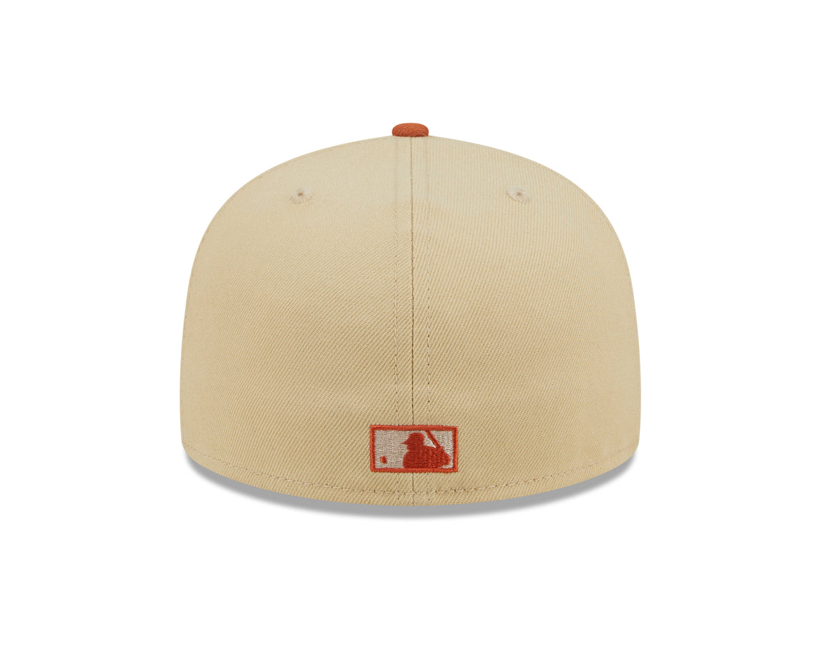 New Era 59FIFTY Texas Rangers Landscape Fitted Hat (Khaki/Orange) - New Era 59FIFTY Texas Rangers Landscape Fitted Hat (Khaki/Orange) - 