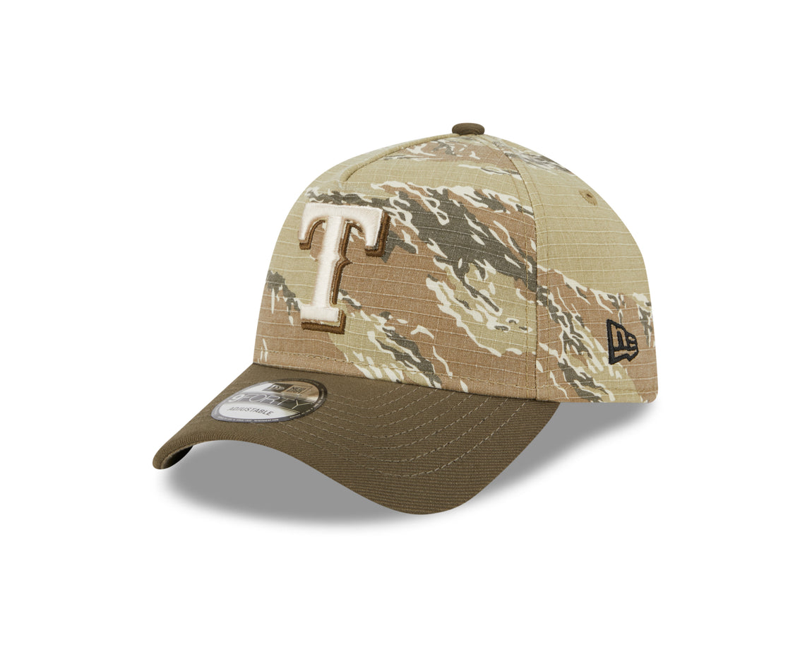 New Era 9FORTY Texas Rangers A-Frame Snapback (Two-Tone Tiger Camo) - New Era 9FORTY Texas Rangers A-Frame Snapback (Two-Tone Tiger Camo) - 
